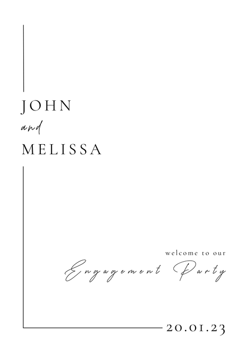 Elegance Welcome Sign