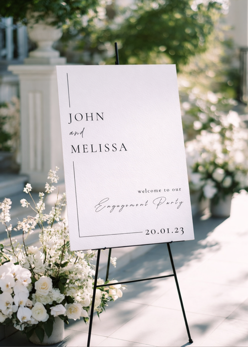 Elegance Welcome Sign