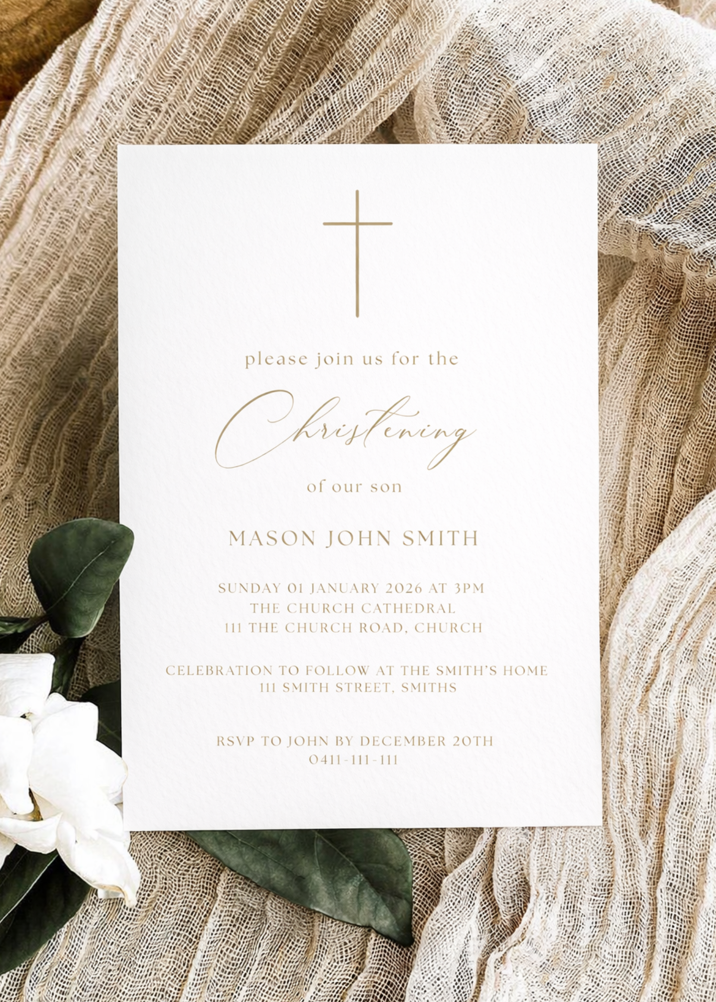Pure Beginnings Invitation