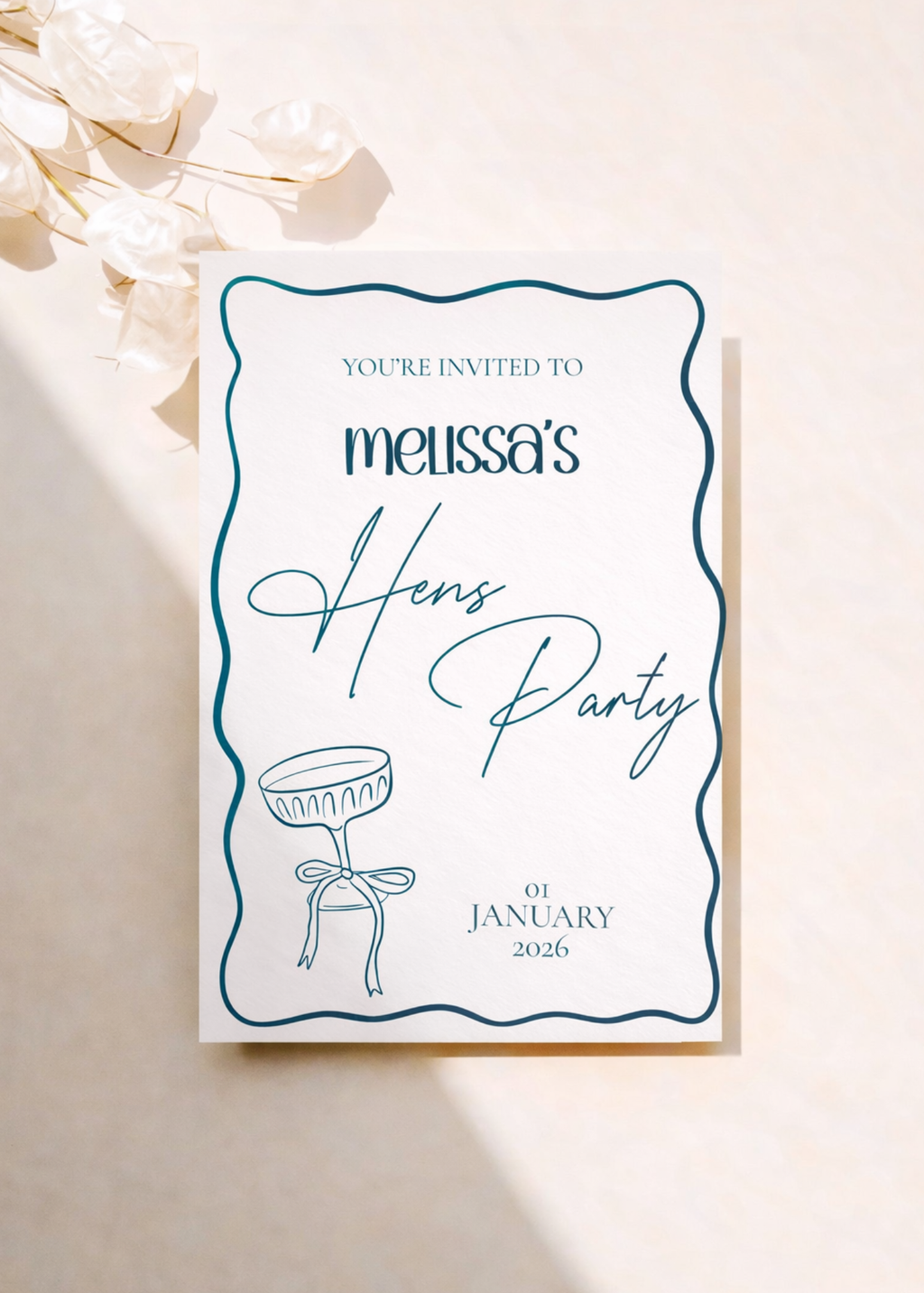 Rosè and Rendezvous Invitation